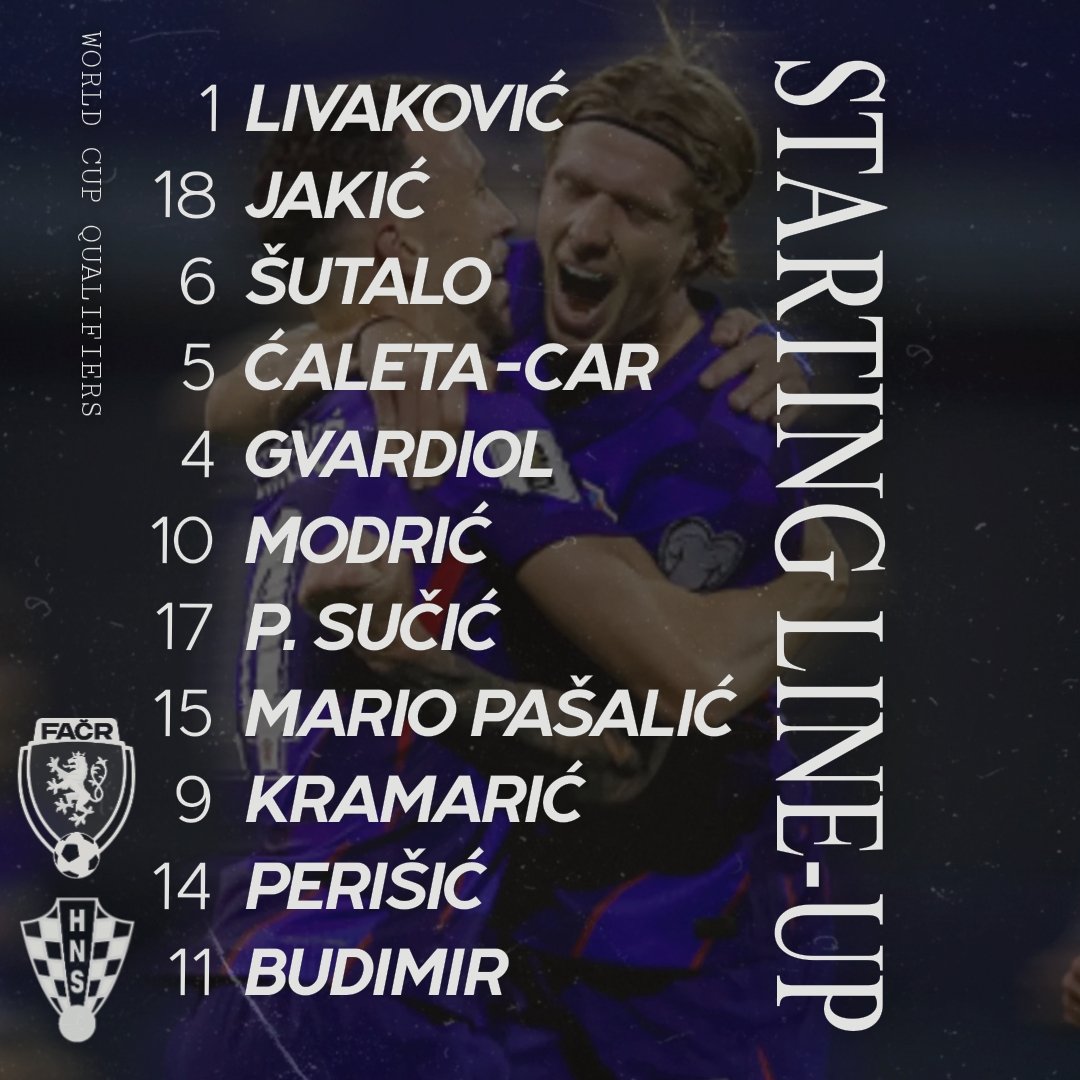 开云体育APP下载-捷克vs克罗地亚首发：魔笛领衔！佩刀、绍切克在列