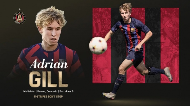 开云体育下载-亚特兰大联官方：巴萨20岁中场吉尔转会加盟，签约至2027年6月